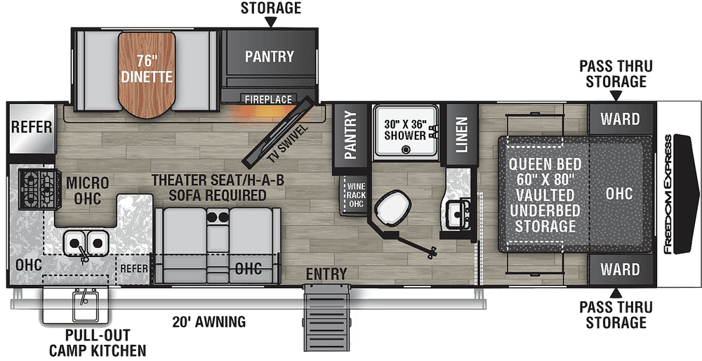 Freedom Express - 274RKS 8.5m 3+ berths - Select Caravans Limited