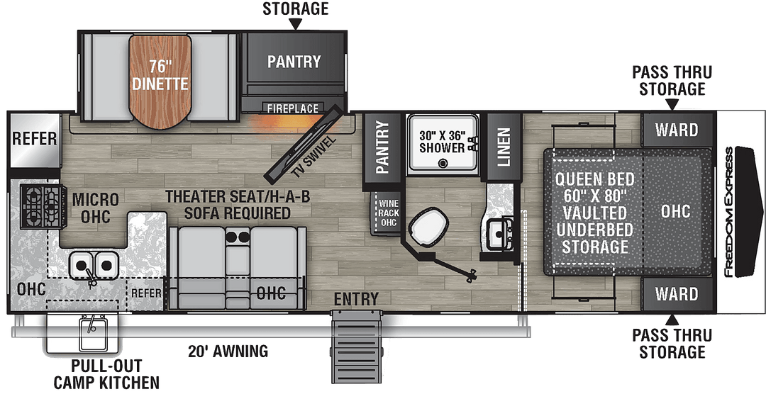 Freedom Express - 274RKS 8.5m 3+ berths - Select Caravans Limited