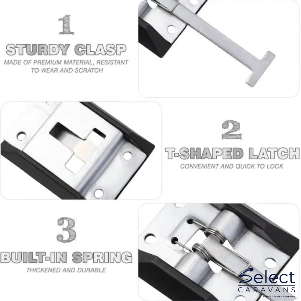 T-style entry door latch