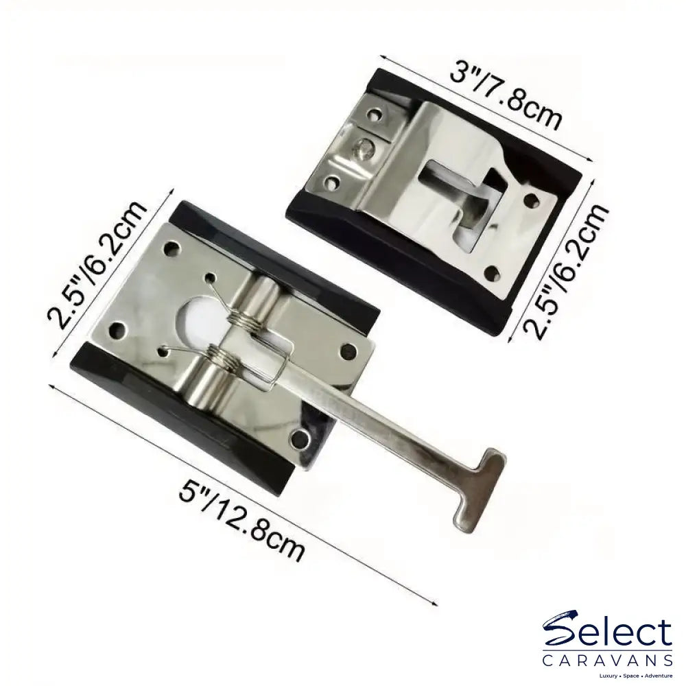 T-style entry door latch