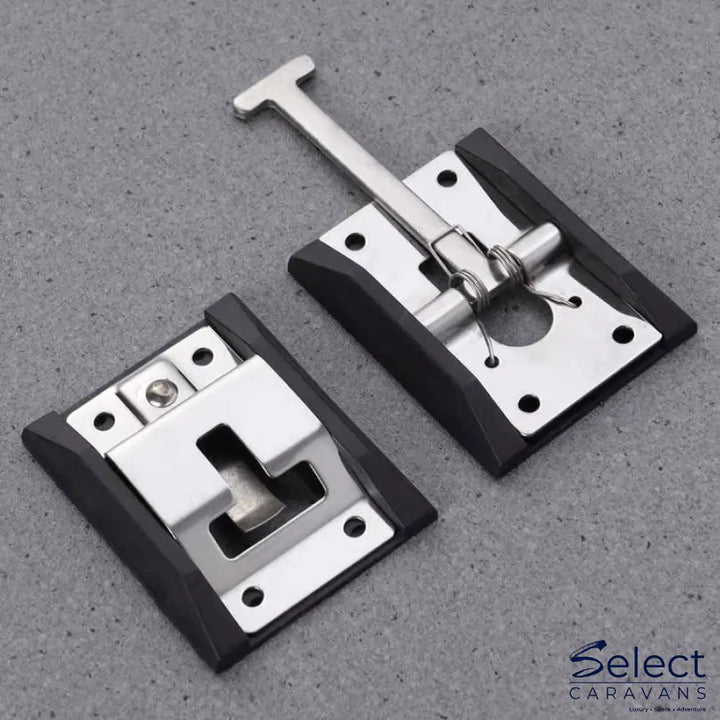 T-style entry door latch