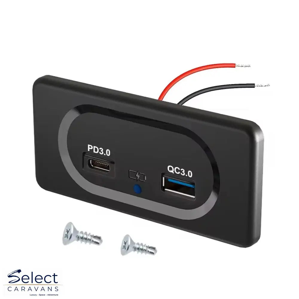 12V RV USB Wall Outlet