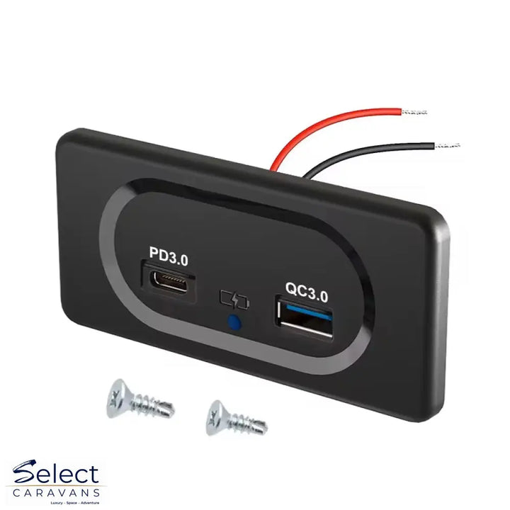 12V RV USB Wall Outlet