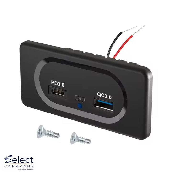 12V RV USB Wall Outlet