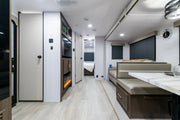 Freedom Express 259FKDS interior looking toward the rear bedroom