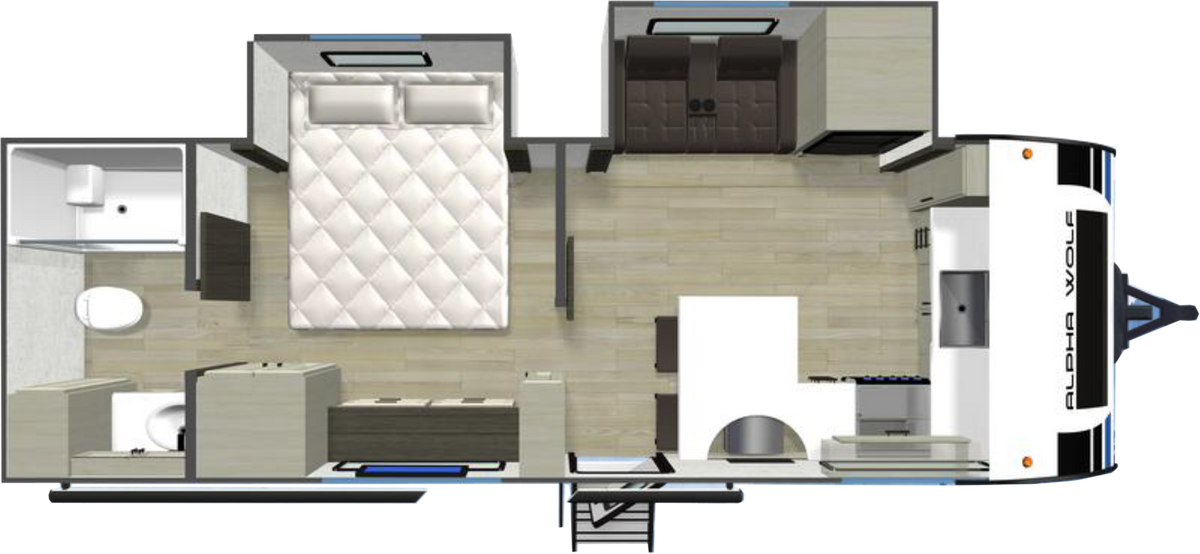 Alpha Wolf 25FKX - Front Kitchen Caravan for Sale NZ | 8.1m