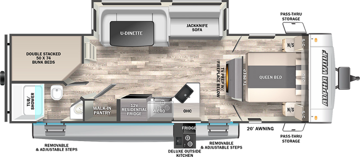 Alpha Wolf - 26DBH, 8.4m, bunks, 6+ berth (Grey Exterior)