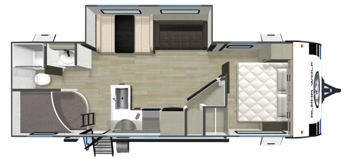 Alpha Wolf 27BHX - 8 Berth Bunkhouse Caravan for Sale NZ | 9.7m