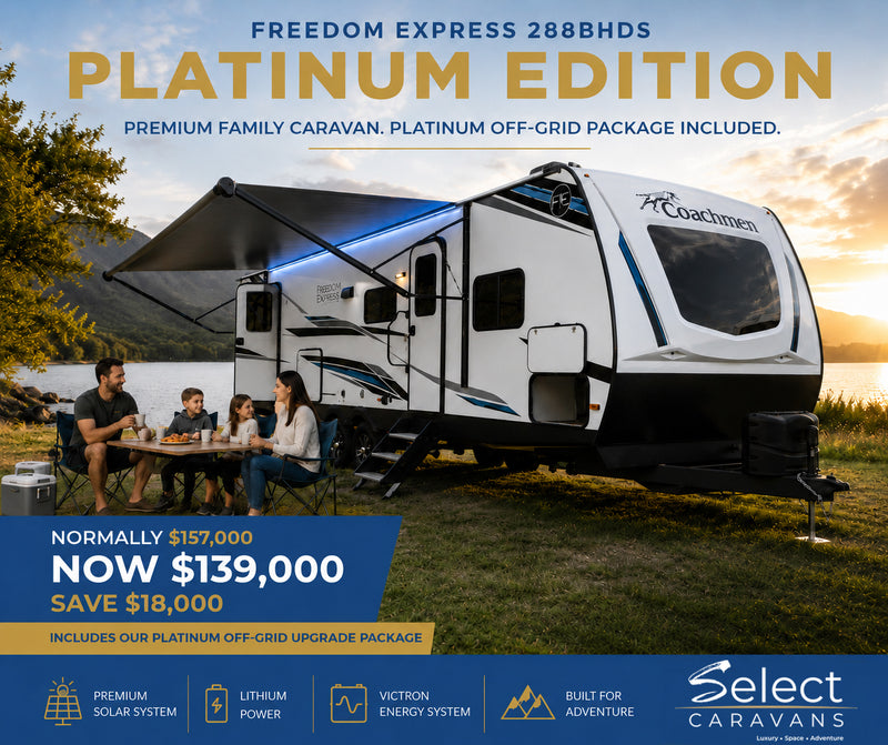 Freedom Express 288BHDS – 5+ Berth Family Bunkhouse Caravan NZ | Lithium Battery