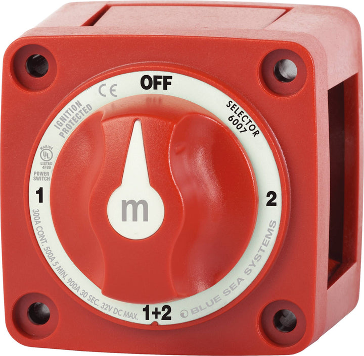 Blue Sea M Series Battery Switch - 1/2/BOTH, 300A, Dual Battery - Battery Switch