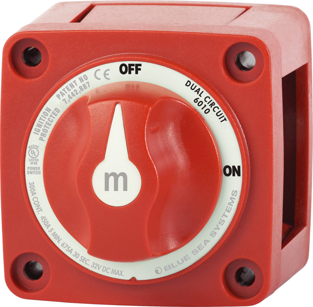 Blue Sea M Series Battery Switch - ON/OFF, 300A, Dual Battery - Battery Switch