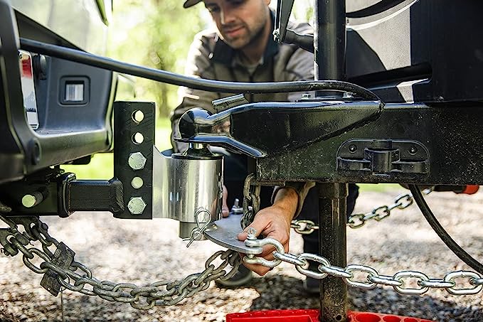 Andersen Weight Distribution Hitch installed on a caravan