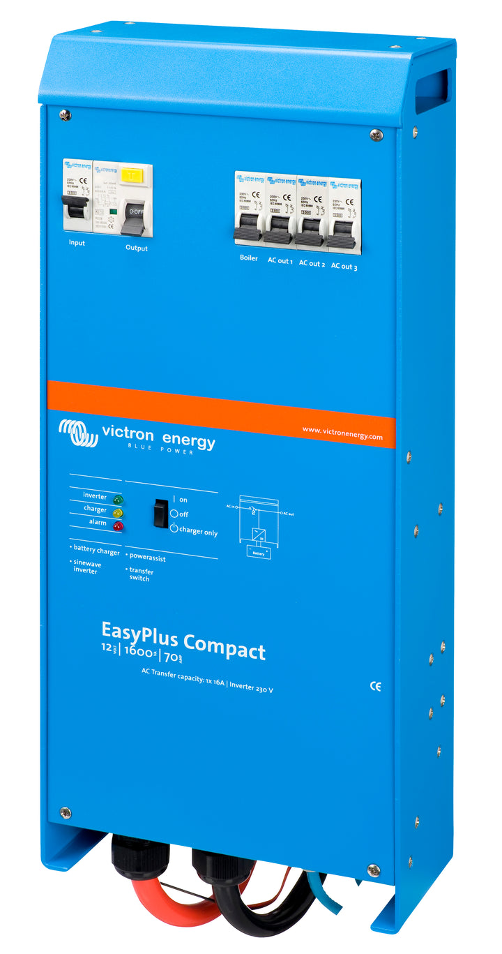 Easy Plus - 12V, 1600VA Invert, 70A Charge, 16A AC