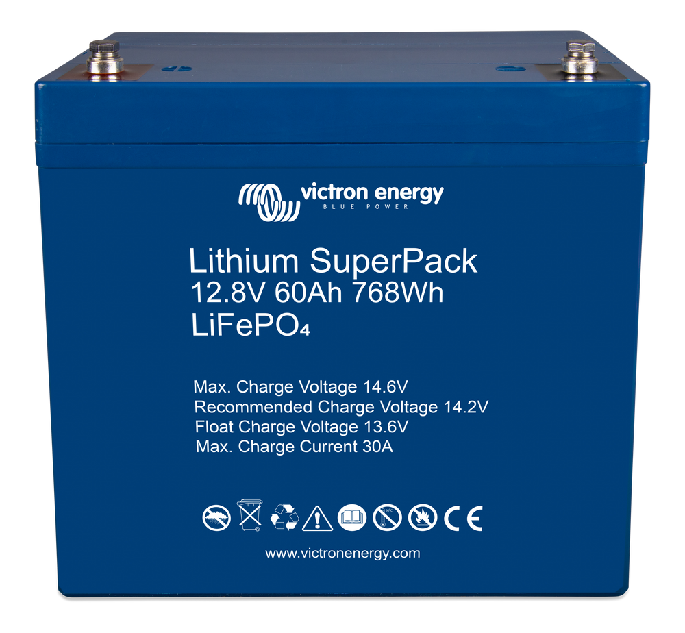 Victron Lithium SuperPack - 12.8V, 60Ah - Lithium Battery