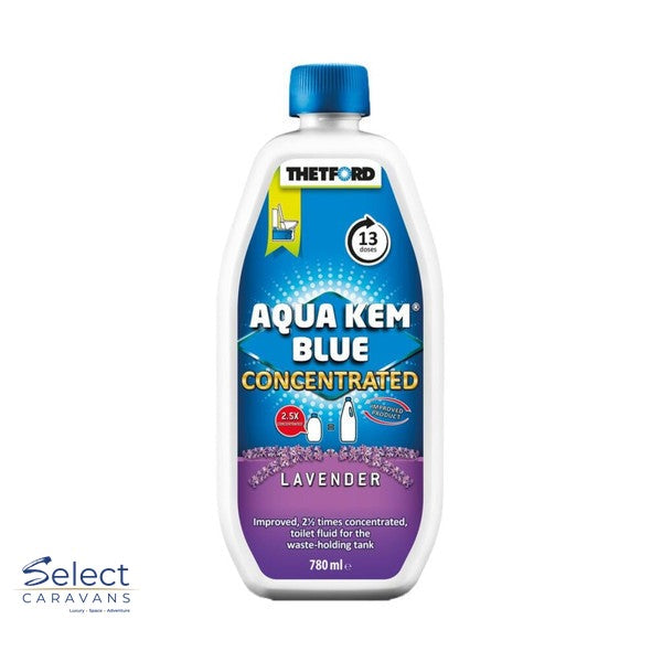 Thetford Aqua Kem Blue Concentrated Lavender - 780ml – additives for caravan and RV use
