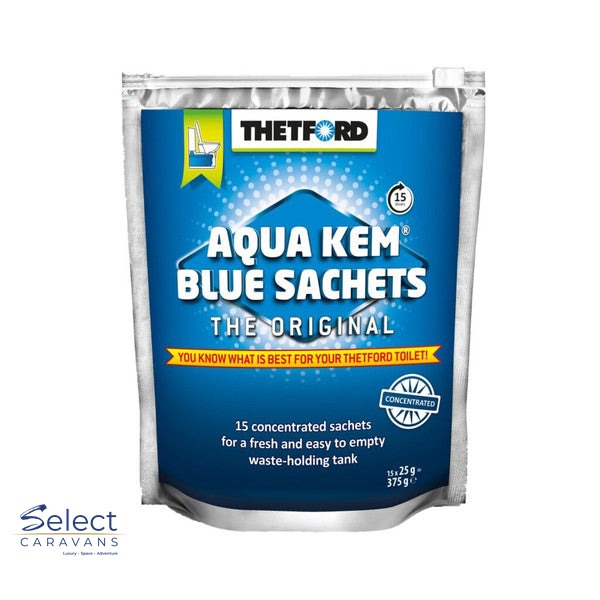 Thetford Aqua Kem Blue Sachets - 15Pk – additives for caravan and RV use