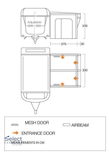 Vango Riviera 330 Awning Elements Pro Shield product image 5