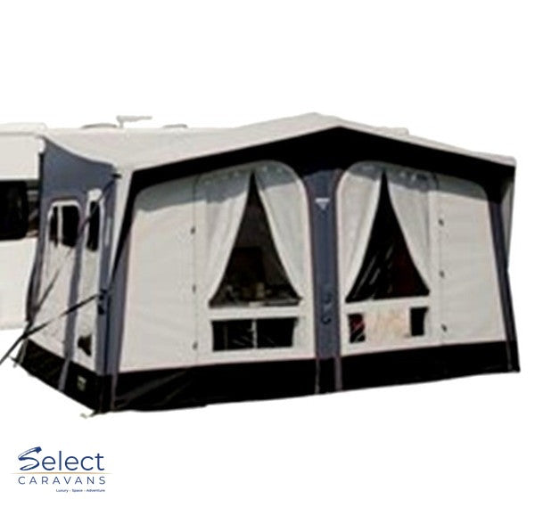 Vango Riviera Elements 390 Awning With Carpet – inflatable awnings for caravan and RV use