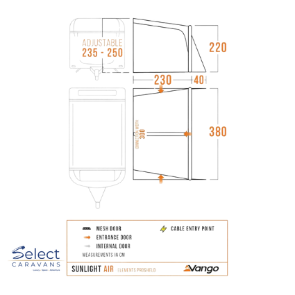Vango Sunlight Air 380 Elements Proshield product image 2