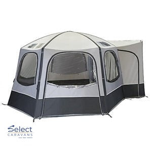 Airhub Hexaway II Low – inflatable awnings for caravan and RV use