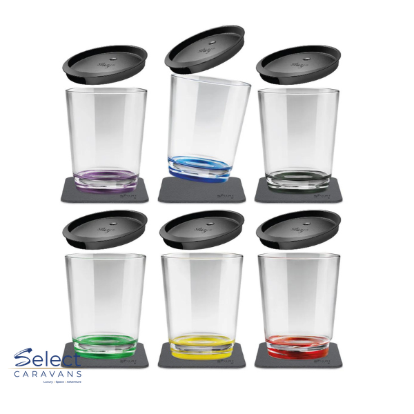 Silwy Magnetic Drinking Cup Multicolour - 6Pk – kitchenware for caravan and RV use