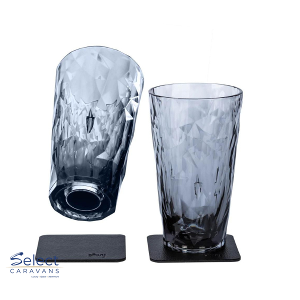 Silwy Magnetic Plastic Glass - Longdrink Grey - 2Pk – kitchenware for caravan and RV use