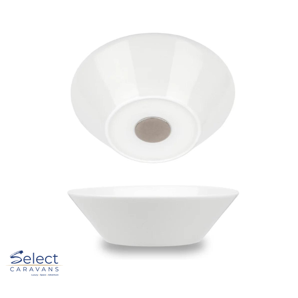 Silwy Porcelain Magnetic Bowls – kitchenware for caravan and RV use