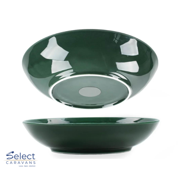 Silwy Magnetic Food Bowl 21cm - Forest Green – kitchenware for caravan and RV use
