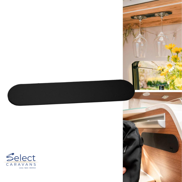 Silwy Metal Strip 25cm BLACK for Magnetic Glasses – kitchenware for caravan and RV use