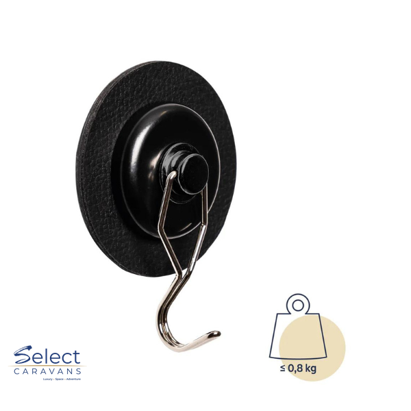 Silwy Magnetic Hook the one incl. pad - BLACK – kitchenware for caravan and RV use
