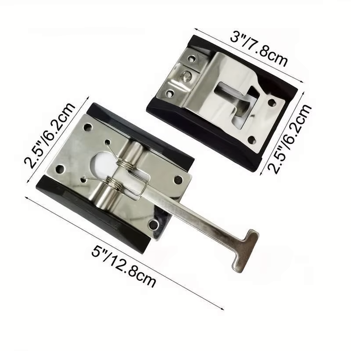 T-style entry door latch