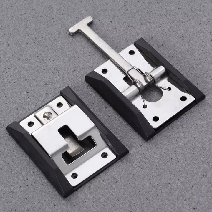T-style entry door latch