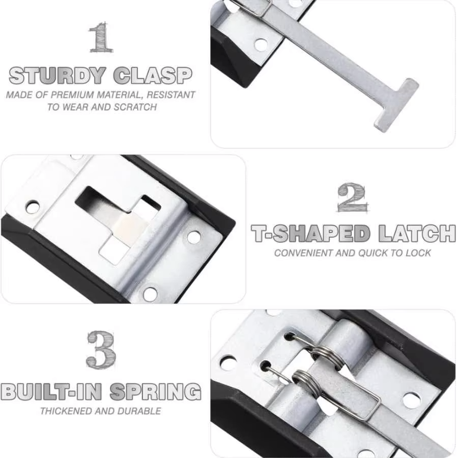 T-style entry door latch