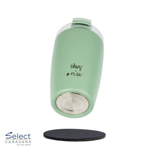 Silwy Magnetic Thermal Mugs - Sage – kitchenware for caravan and RV use