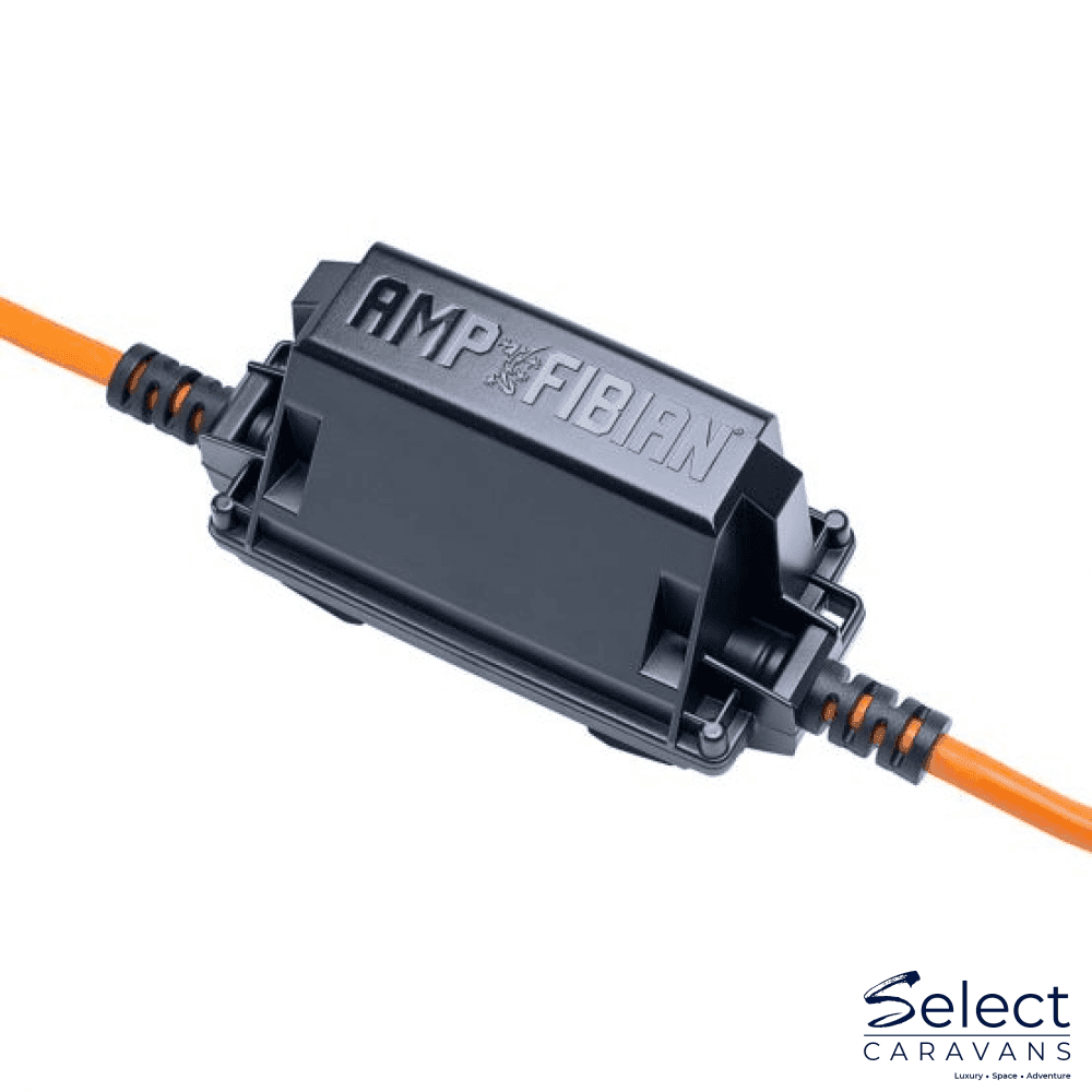 Ampfibian MINI-PLUS - Weatherproof Power Adaptor - Select Caravans Limited