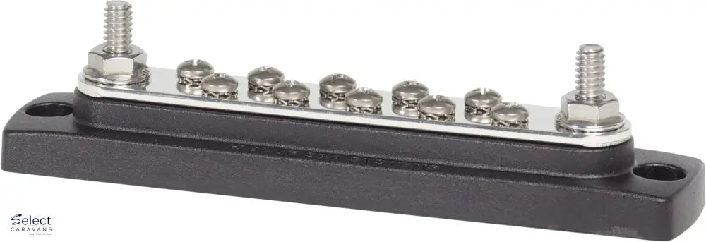 Blue Sea 150A Common BusBars - 2 x 1/4 (M6) Studs, 10 x 
