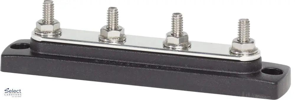 Blue Sea 150A Common BusBars - 4 x 1/4 (M6) Studs, No Cover - Busbar