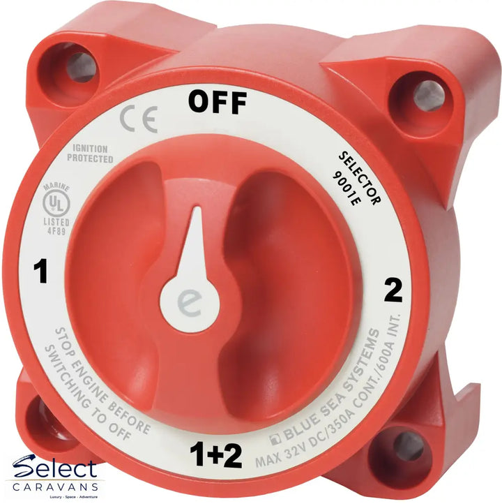Blue Sea E Series Battery Switch - 1/2/Both, 350A - Battery Switch