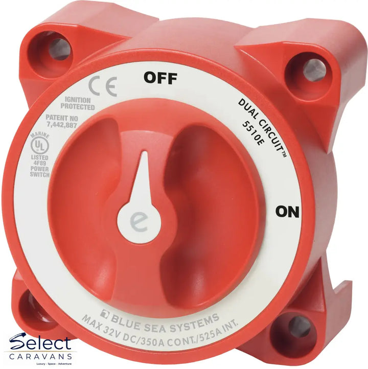 Blue Sea E Series Battery Switch - ON/OFF, 350A DUAL CURCUIT - Battery Switch