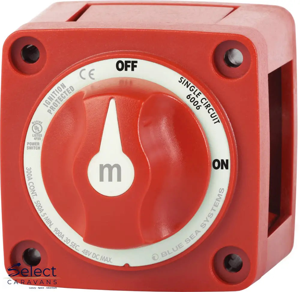Blue Sea M Series Battery Switch - ON/OFF, 300A - Battery Switch