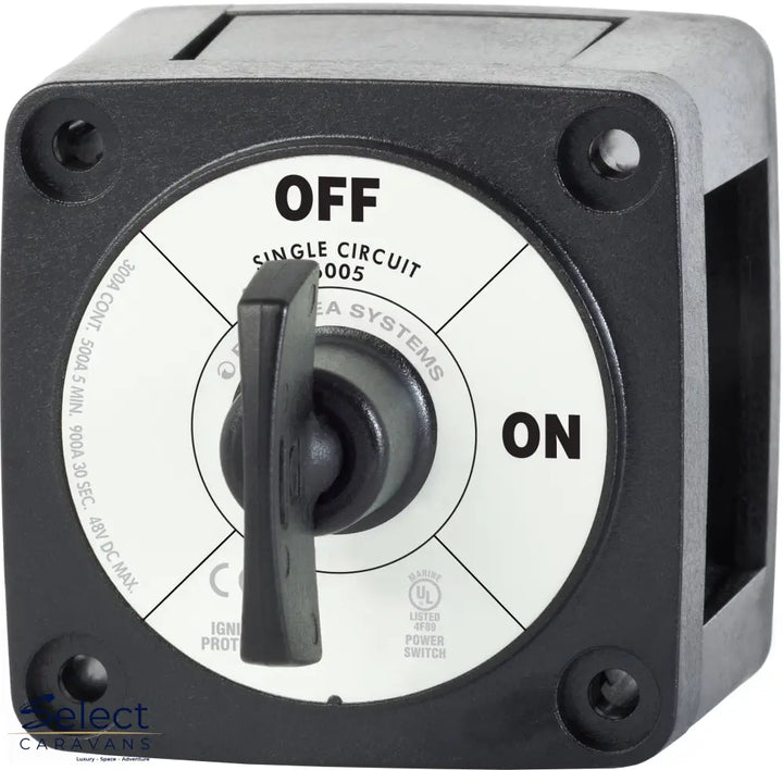 Blue Sea M Series Battery Switch - ON/OFF, 300A, With Key - Battery Switch