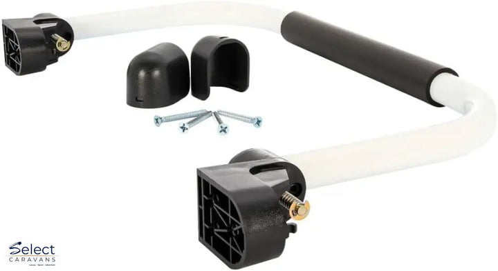 Camco Fold-Away Grab Handle - small - White - Accessory