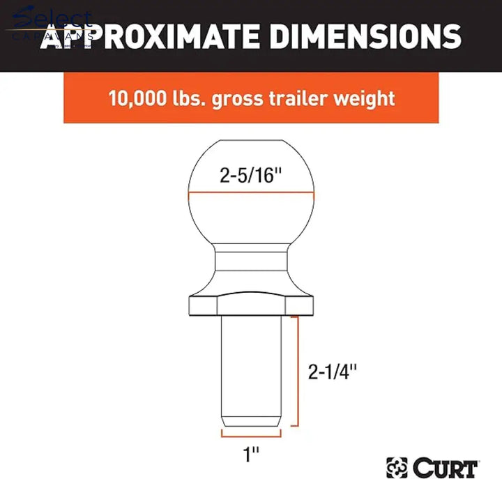 CURT 40007 Chrome Tow Ball - Select Caravans Limited
