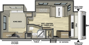 Freedom Express 259FKDS caravan floorplan