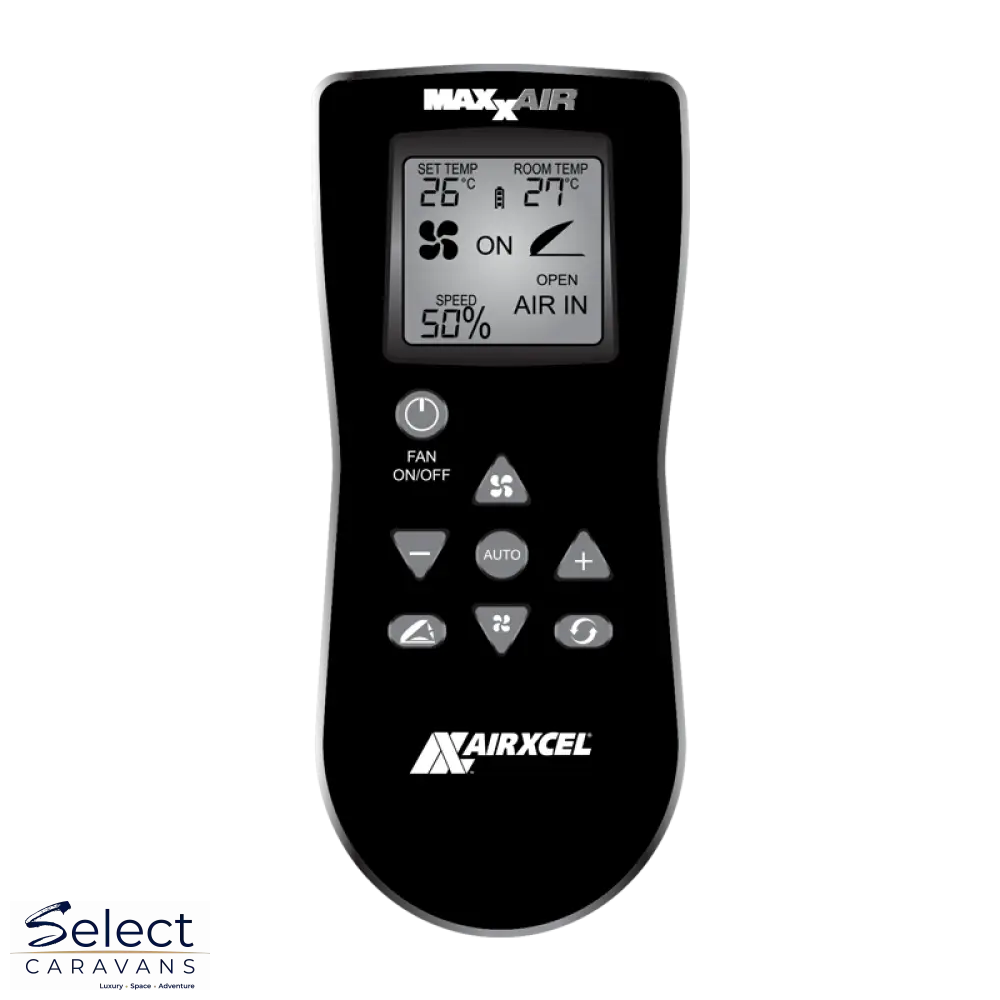 MaxxFan Plus with Thermostat Power Lift Rain Sensor and Remote Accessory