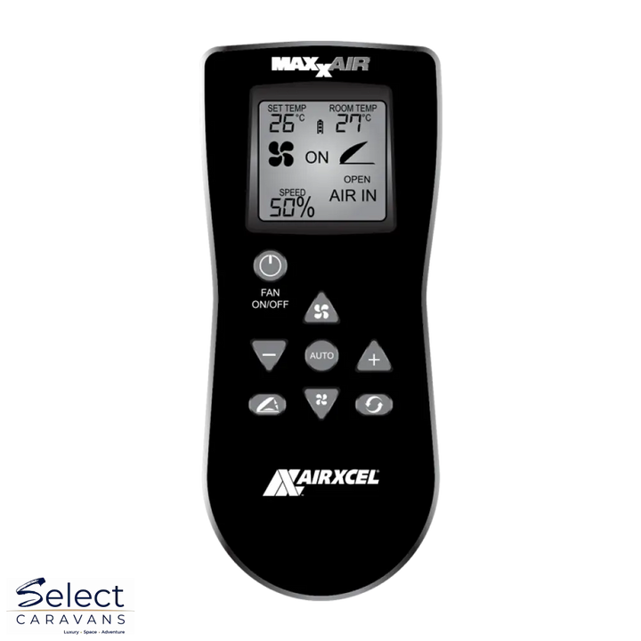 MaxxFan Plus with Thermostat Power Lift Rain Sensor and Remote Accessory