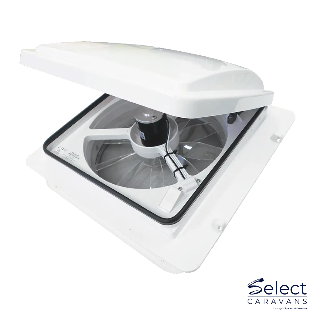 MaxxFan Plus manual lift roof vent for caravan and RV