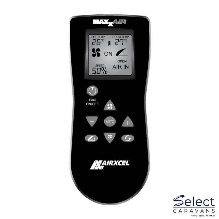 MaxxFan Plus with Thermostat Power Lift Rain Sensor and Remote Accessory