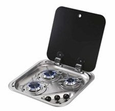 CAN 3 Burner Gas Hob With Glass Lid – cooking equipment for caravan and RV use