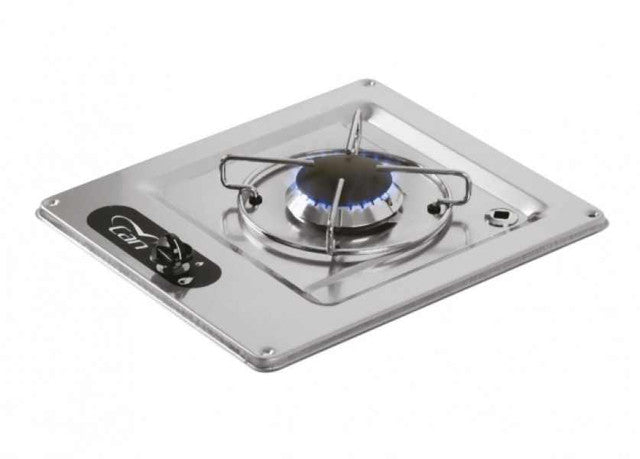 CAN Single Burner Gas Hob Stainless Steel – cooking equipment for caravan and RV use